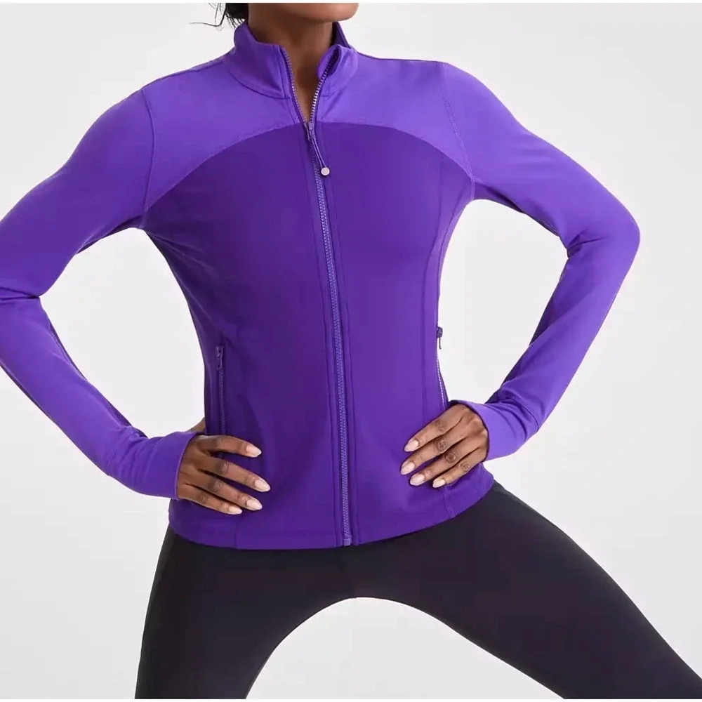 Ideology Jacket XS Purple Full Zip Athletic Running Track Activewear